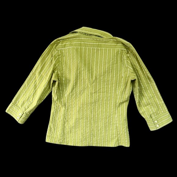 Merona Chartreuse Blouse - Picture 2 of 9